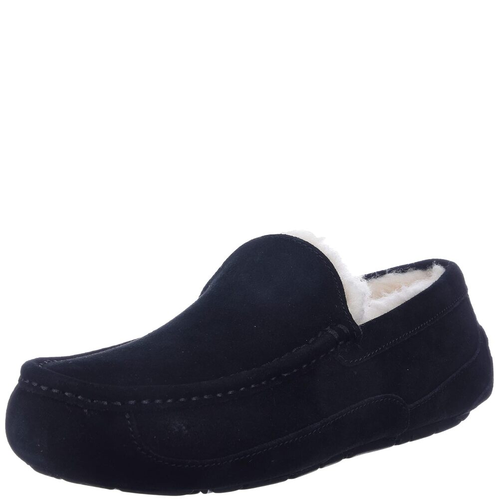 UGG Men's Ascot Slipper, Black, 09